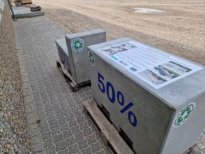 Genbrug af beton i påkørselssikring