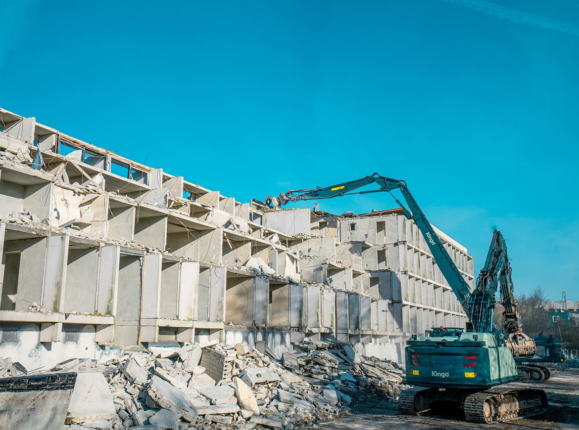 nedtagnng af betonelementer